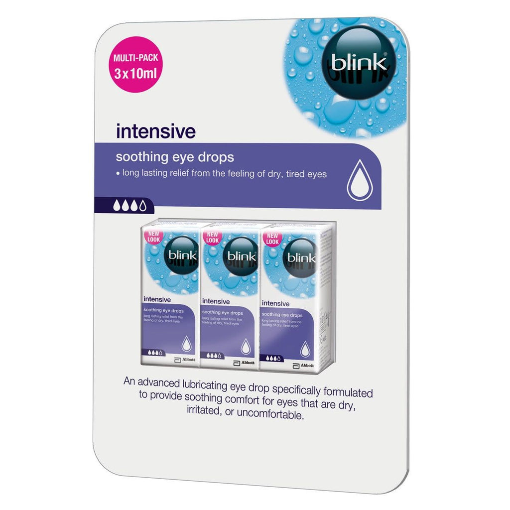 Blink Intensive Soothing Eye Drops, 3 x 10ml