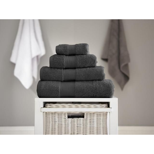 Bliss 100% Pima Cotton Bath Towel Carbon