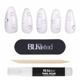 BLKListed Instant Acrylic Nails, Iced Out