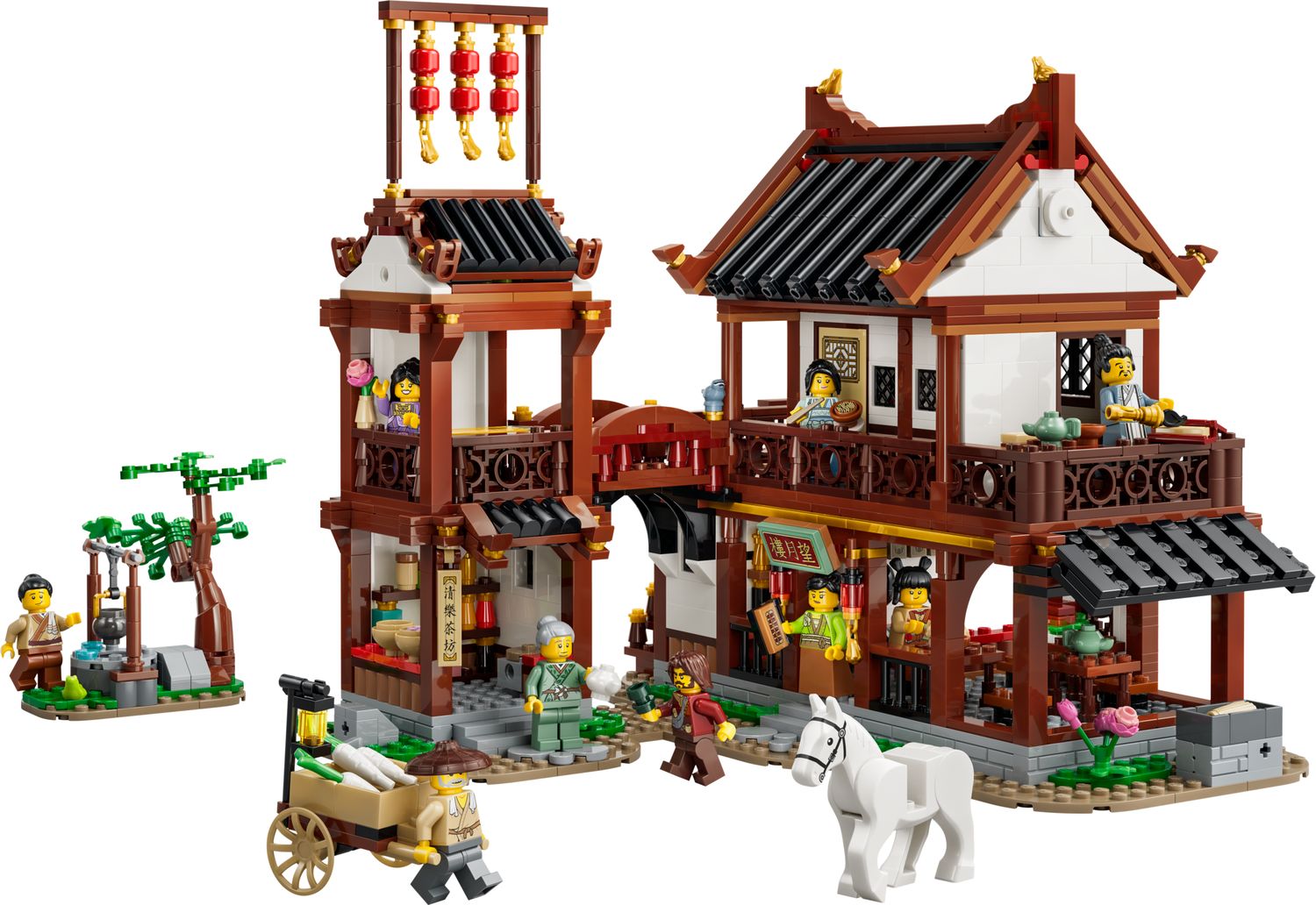 LEGO Ancient Moon-Gazing Inn building kit 80121, imported from the UK