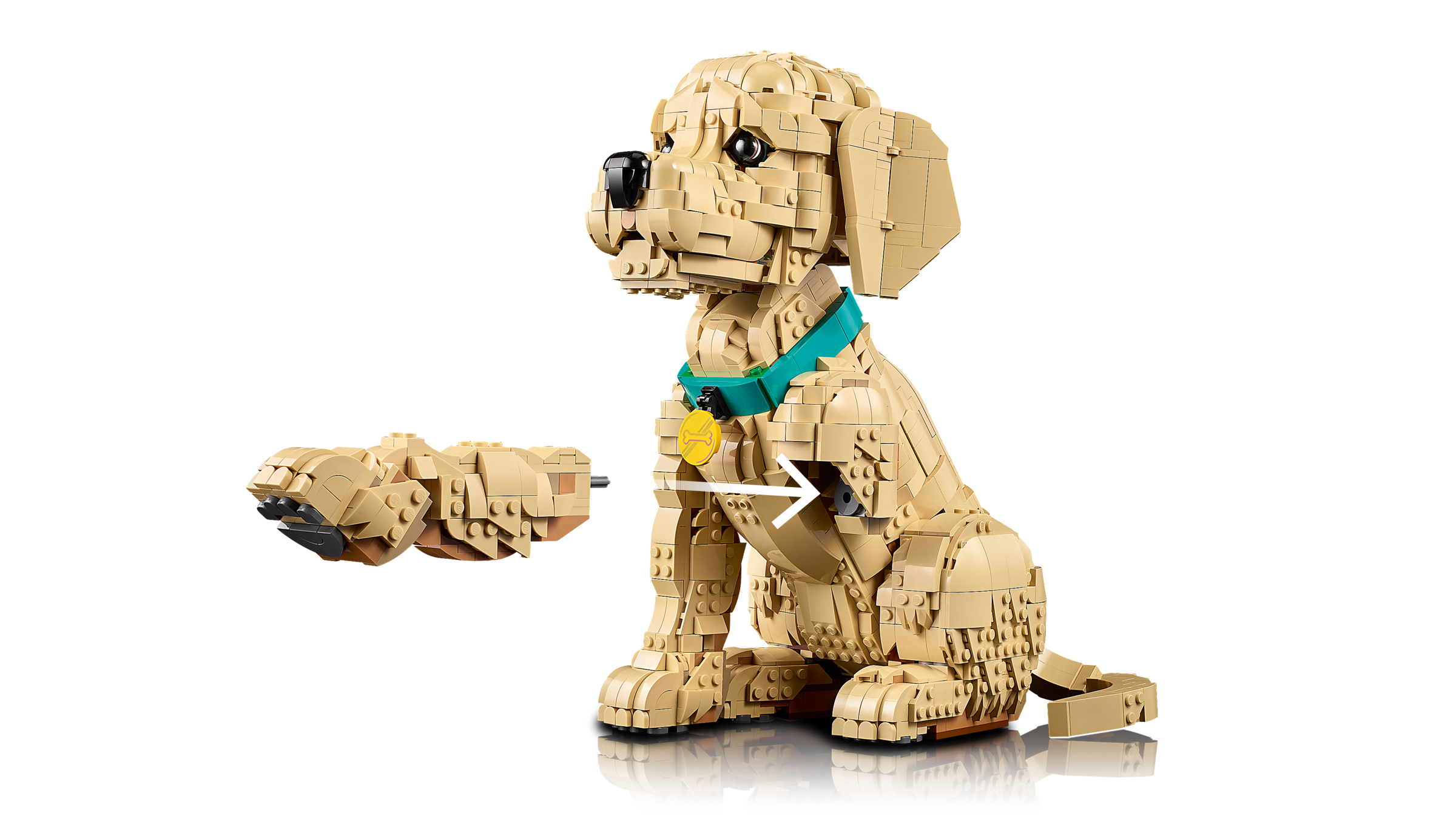 LEGO Golden Retriever Puppy building kit 2,102-piece set (British brand)