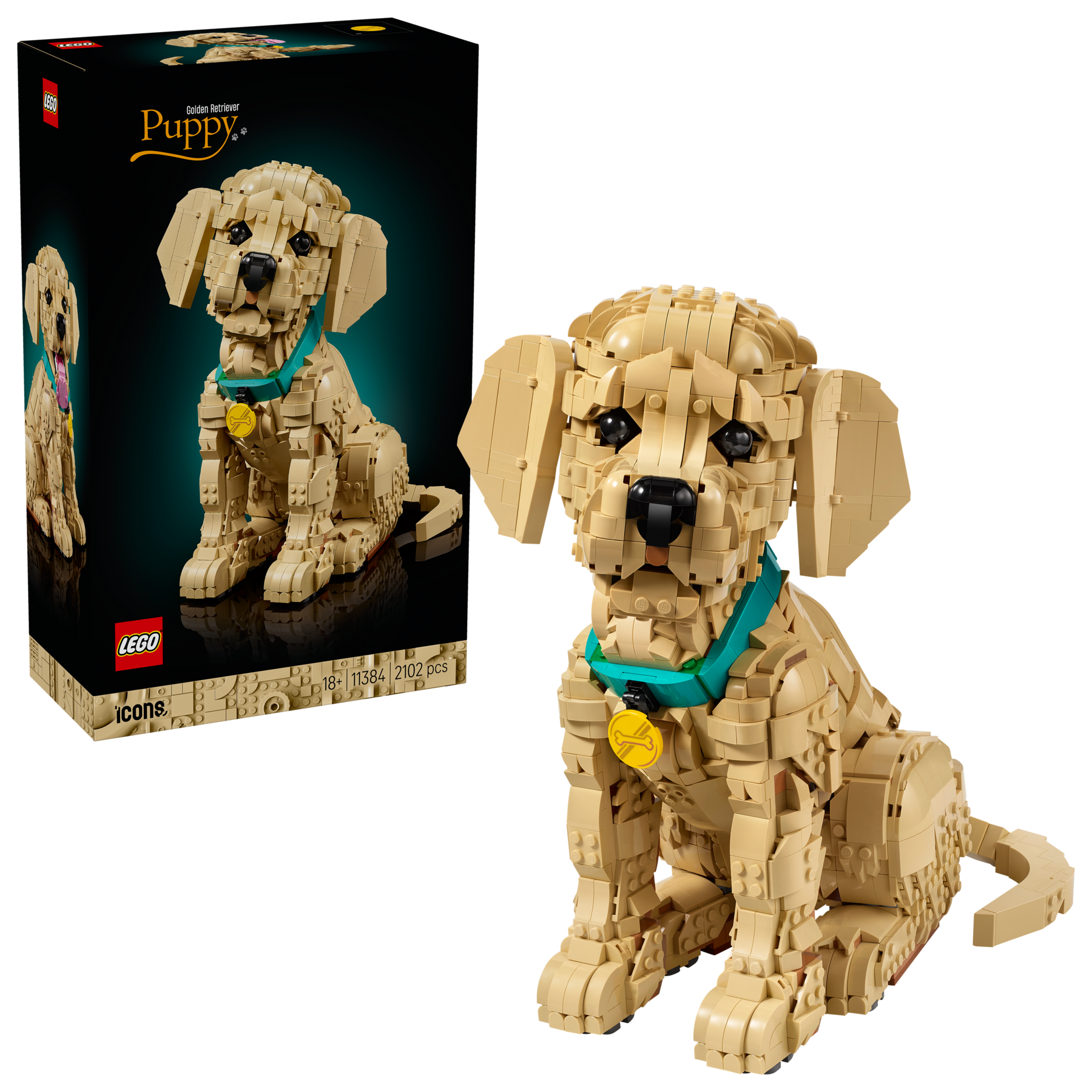 LEGO Golden Retriever Puppy building kit 2,102-piece set (British brand)