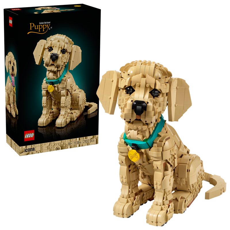 LEGO Golden Retriever Puppy building kit 2,102-piece set (British brand)