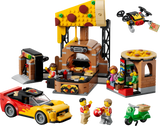 LEGO City Pizza Delivery set with vehicles and minifigures - British product