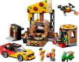 LEGO City Pizza Delivery set with vehicles and minifigures - British product