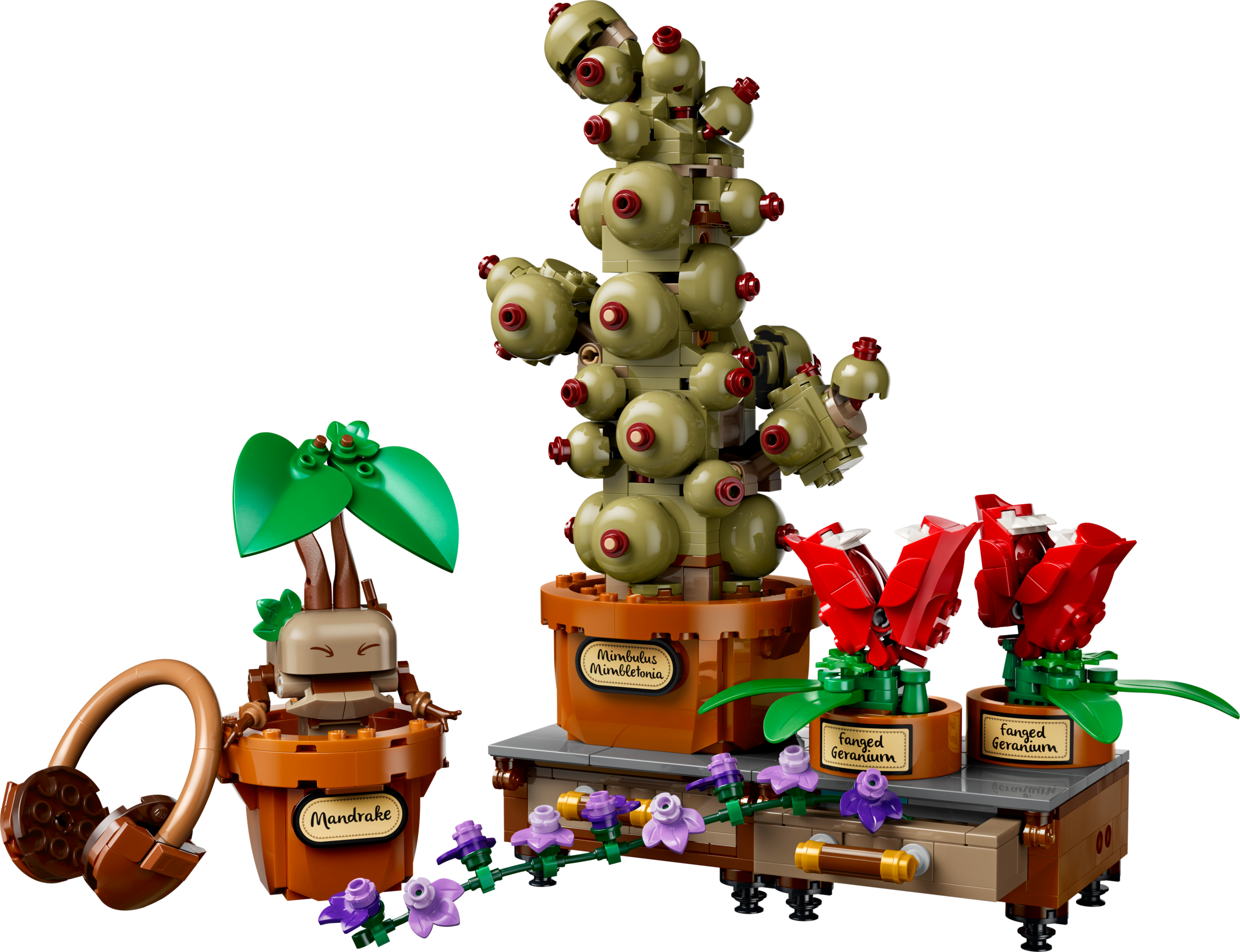 LEGO building set Hogwarts Herbology Plants 817 pieces - British product