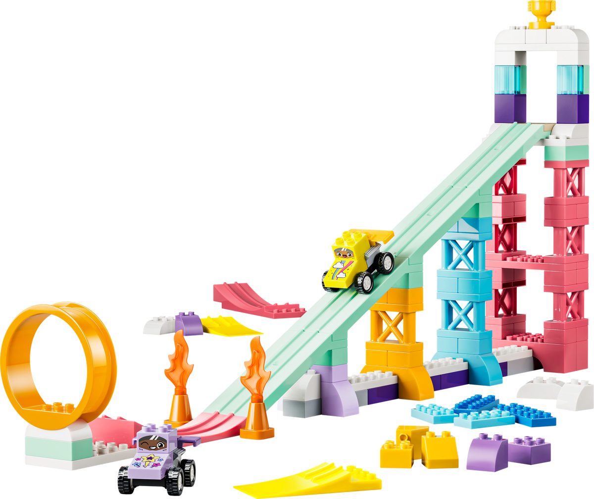 LEGO DUPLO 3 in 1 Creative Ramps with Vehicles 111 pieces (British brand)