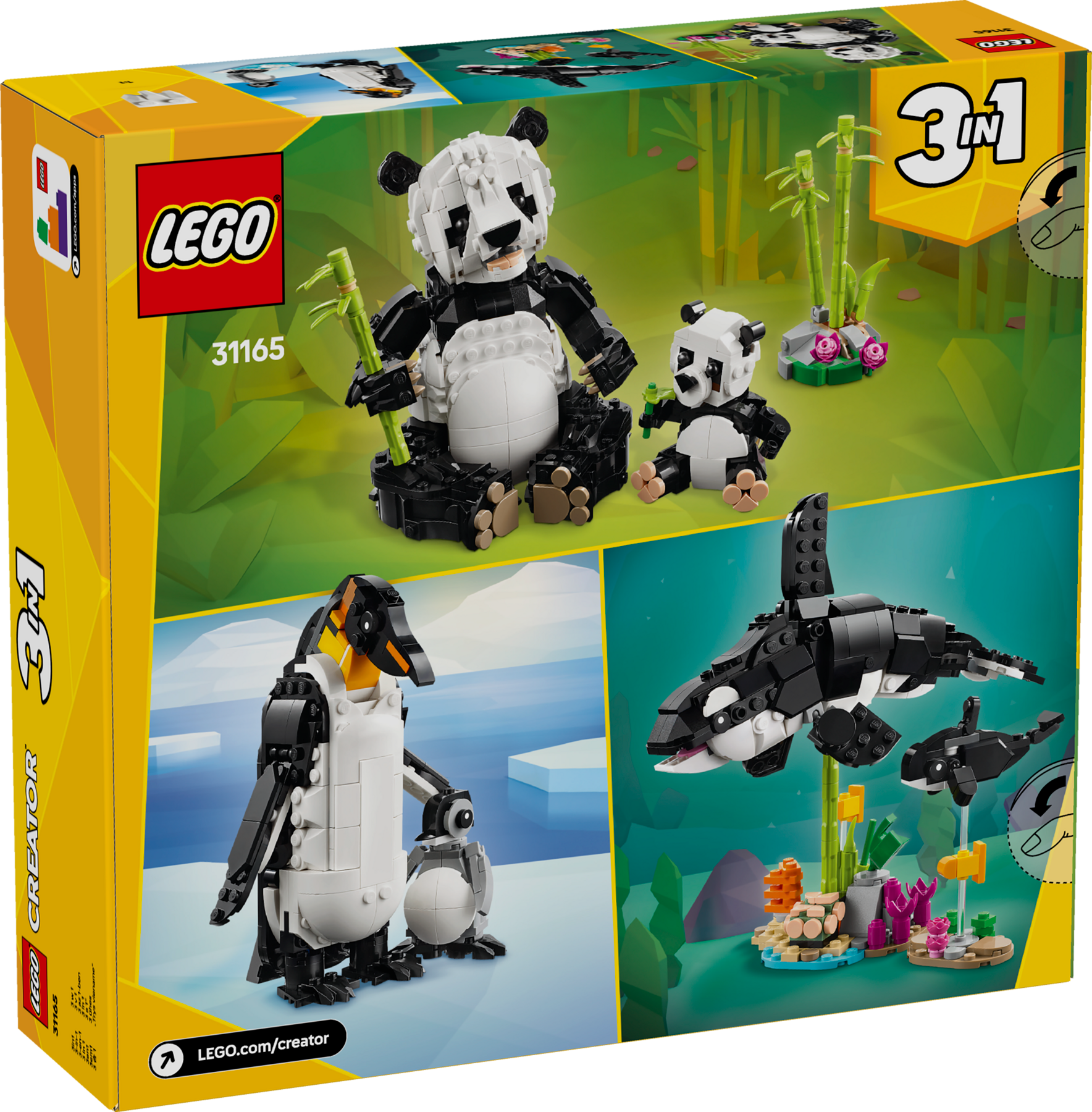 Lego Creator Wild Animals Panda Family 626 pieces (British brand)