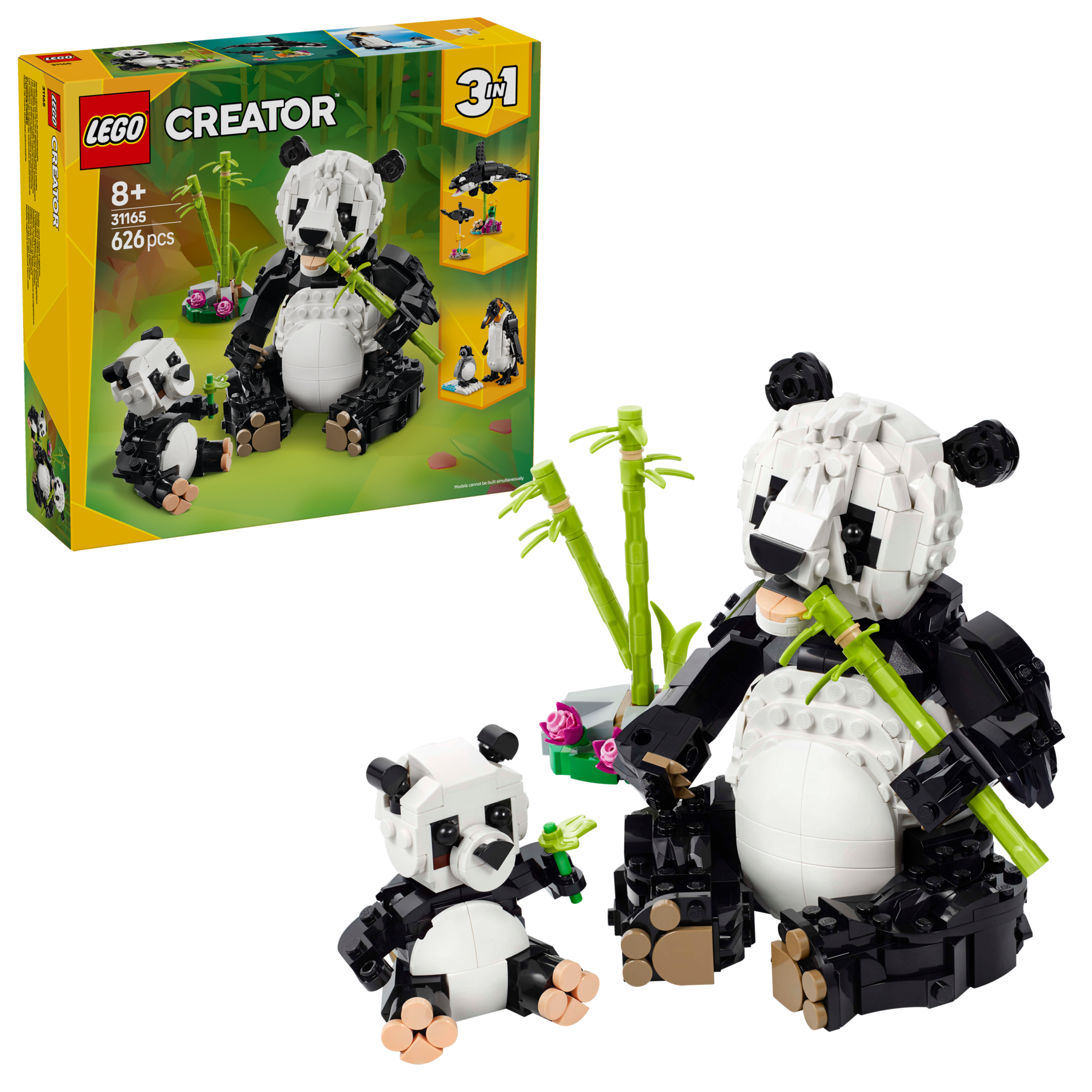 Lego Creator Wild Animals Panda Family 626 pieces (British brand)