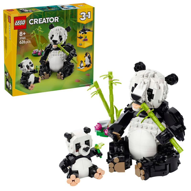 Lego Creator Wild Animals Panda Family 626 pieces (British brand)
