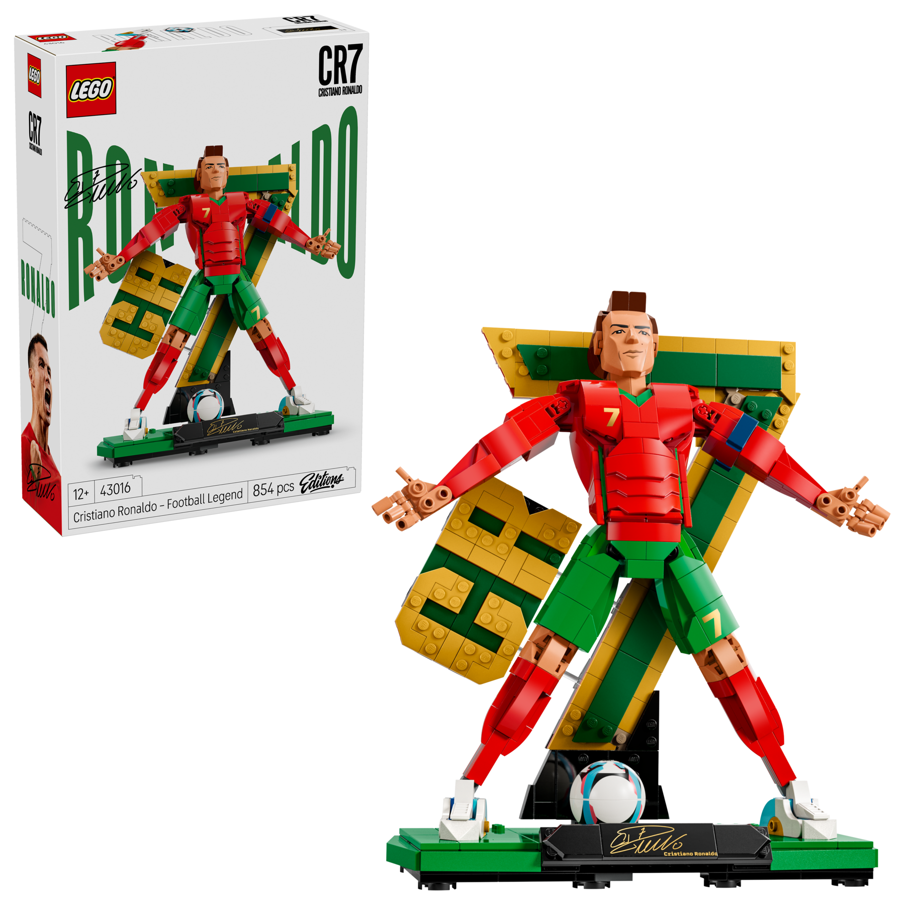 LEGO Cristiano Ronaldo football figure 854 pieces, UK version