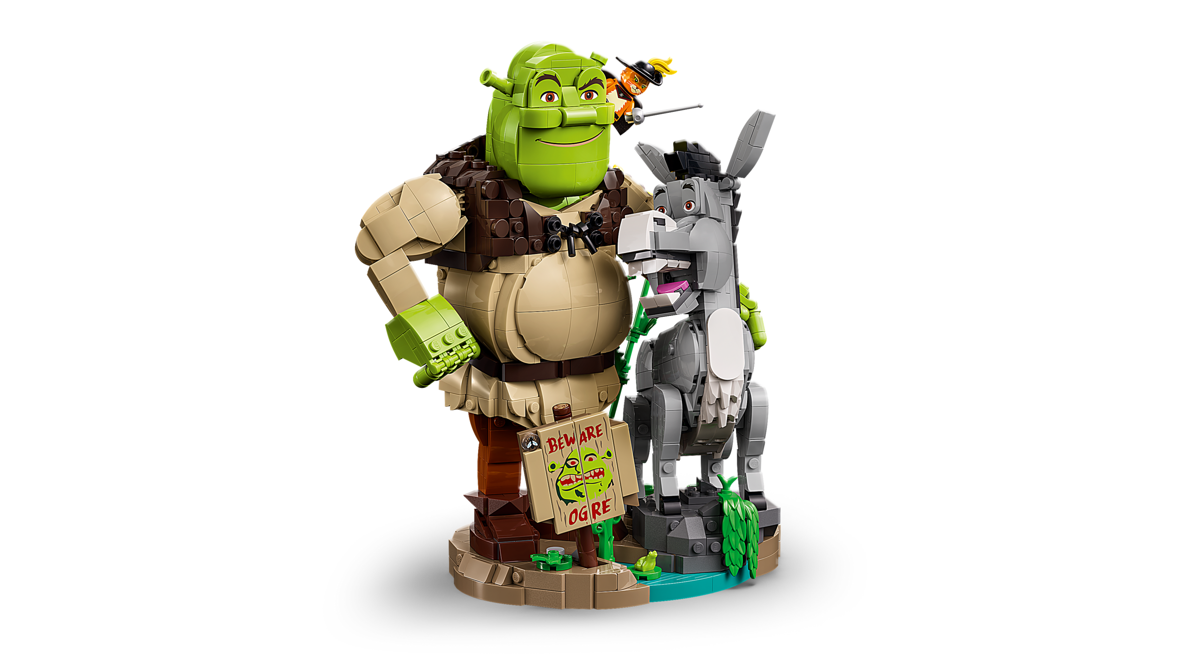 LEGO Shrek Donkey Puss in Boots model kit (British brand)