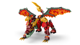 LEGO NINJAGO Wyldfyre's Transforming Dragon Mech building set - British product