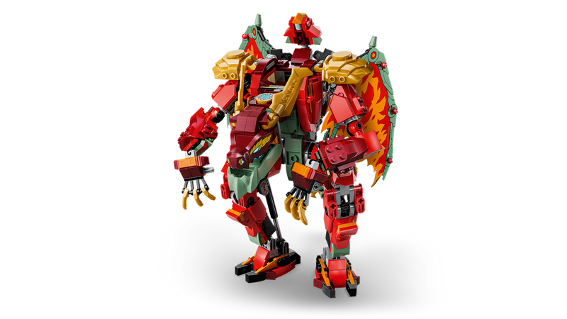 LEGO NINJAGO Wyldfyre's Transforming Dragon Mech building set - British product