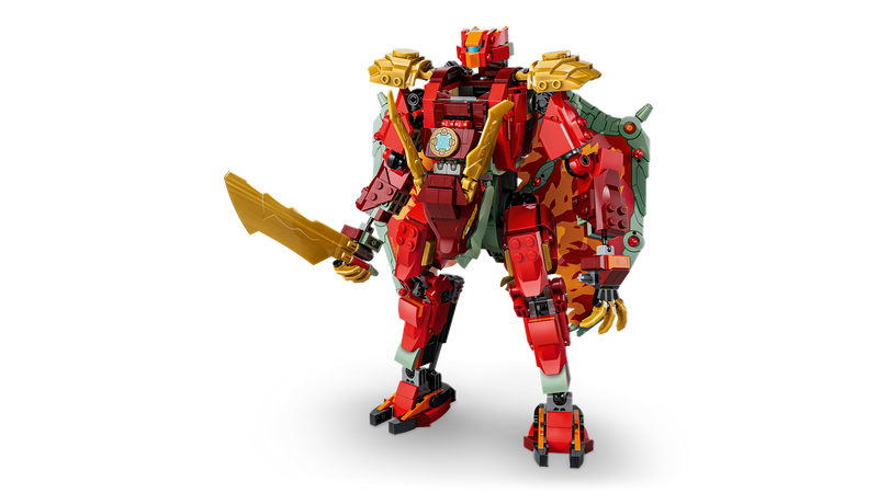 LEGO NINJAGO Wyldfyre's Transforming Dragon Mech building set - British product