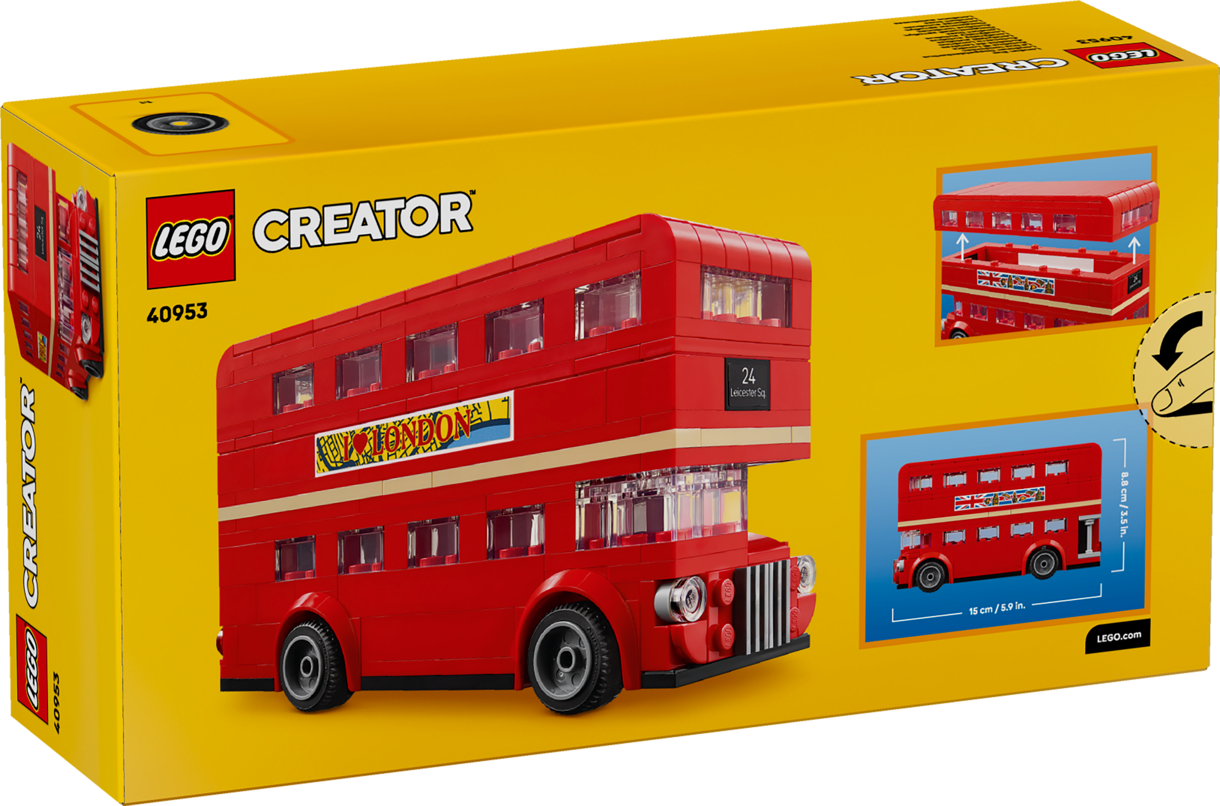 LEGO London Bus building set 245 pieces, UK version