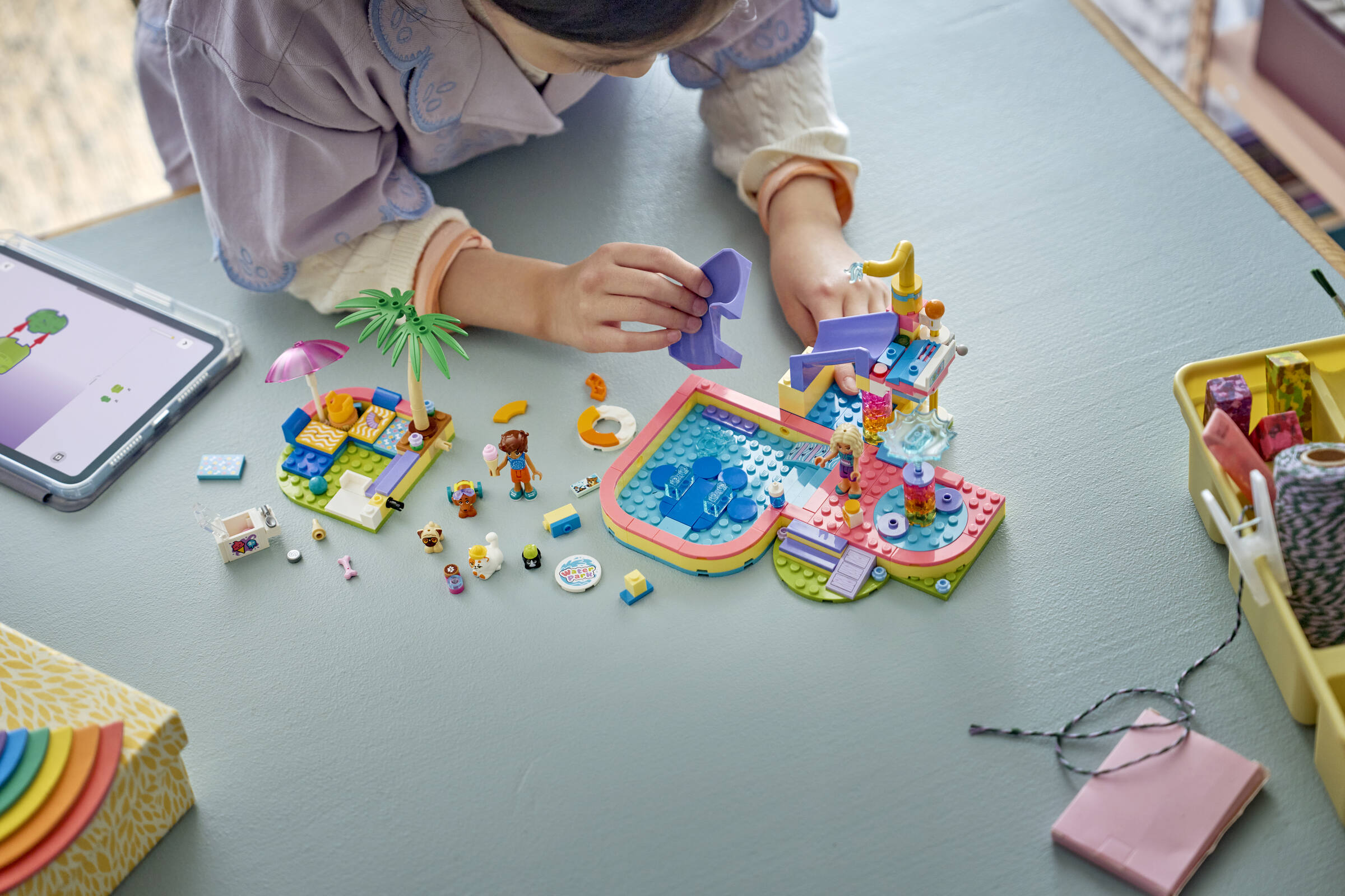 LEGO Friends Fun Water Park Day playset with pets - British product