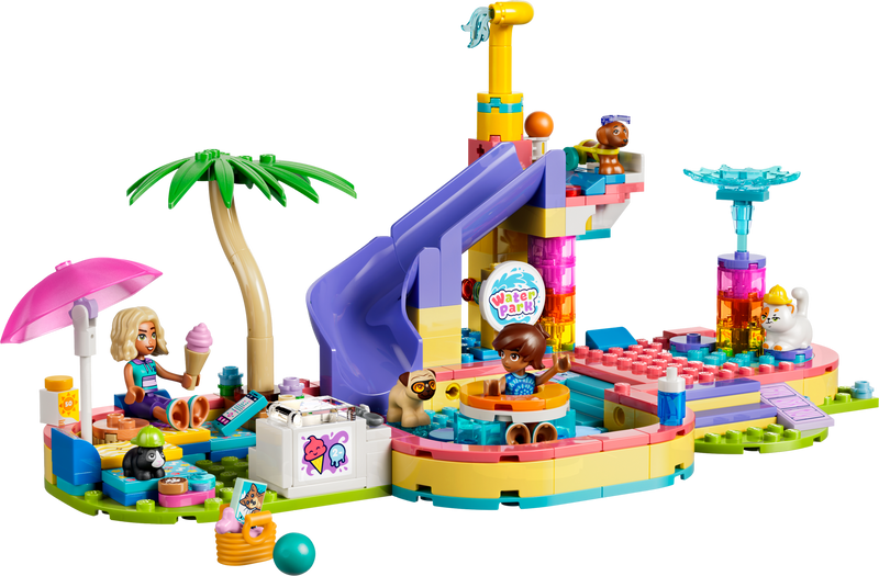 LEGO Friends Fun Water Park Day playset with pets - British product