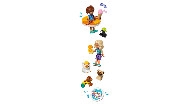LEGO Friends Fun Water Park Day playset with pets - British product