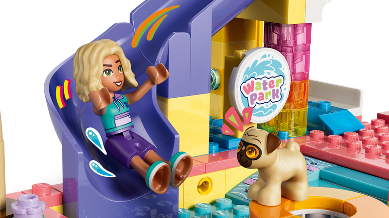LEGO Friends Fun Water Park Day playset with pets - British product