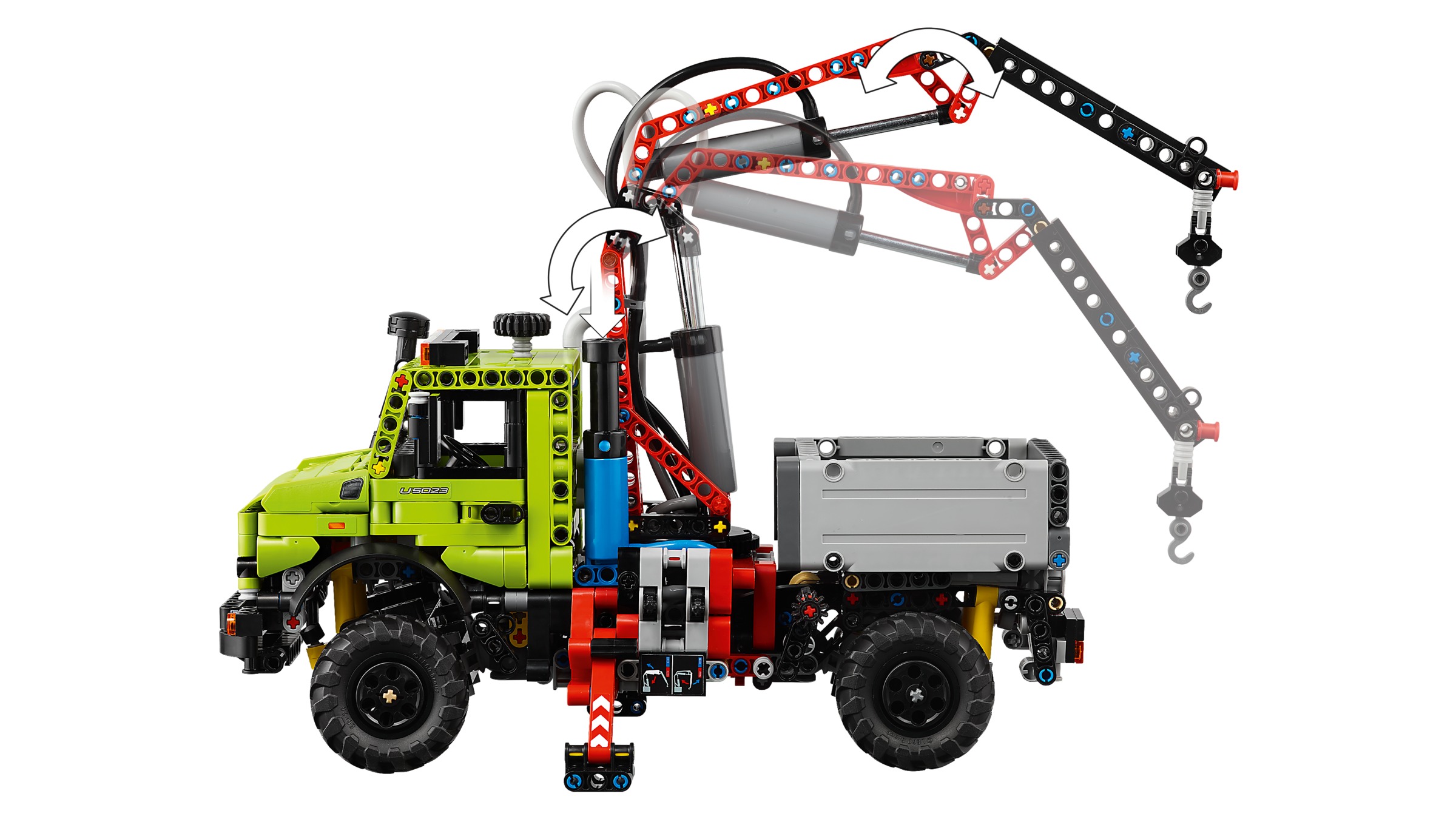 LEGO Technic Mercedes-Benz Unimog with crane building toy - British product