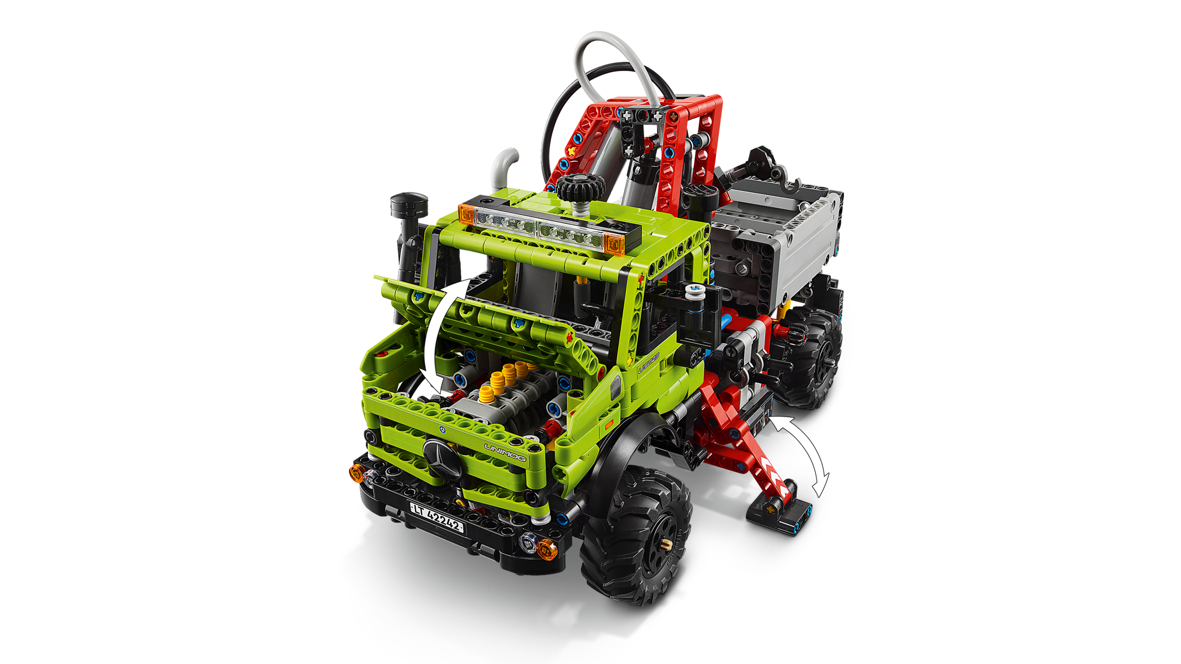LEGO Technic Mercedes-Benz Unimog with crane building toy - British product