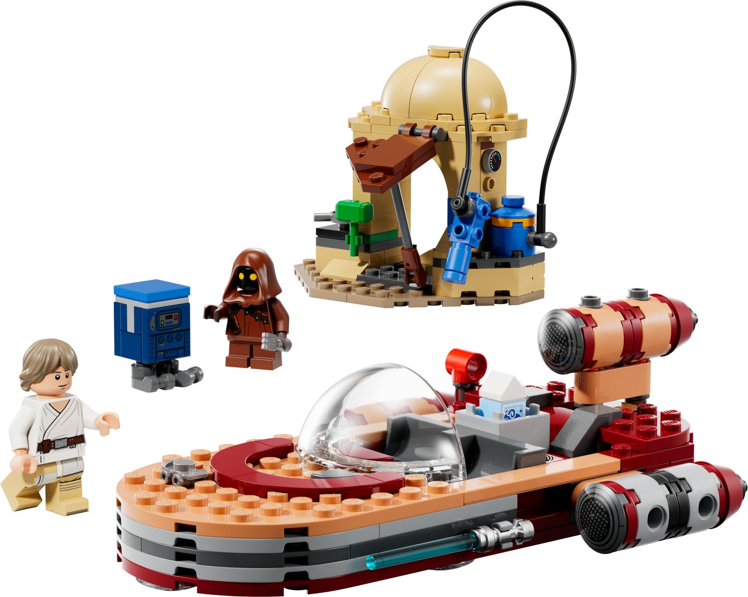 LEGO Star Wars Luke's Landspeeder building toy set 215 pieces, UK version