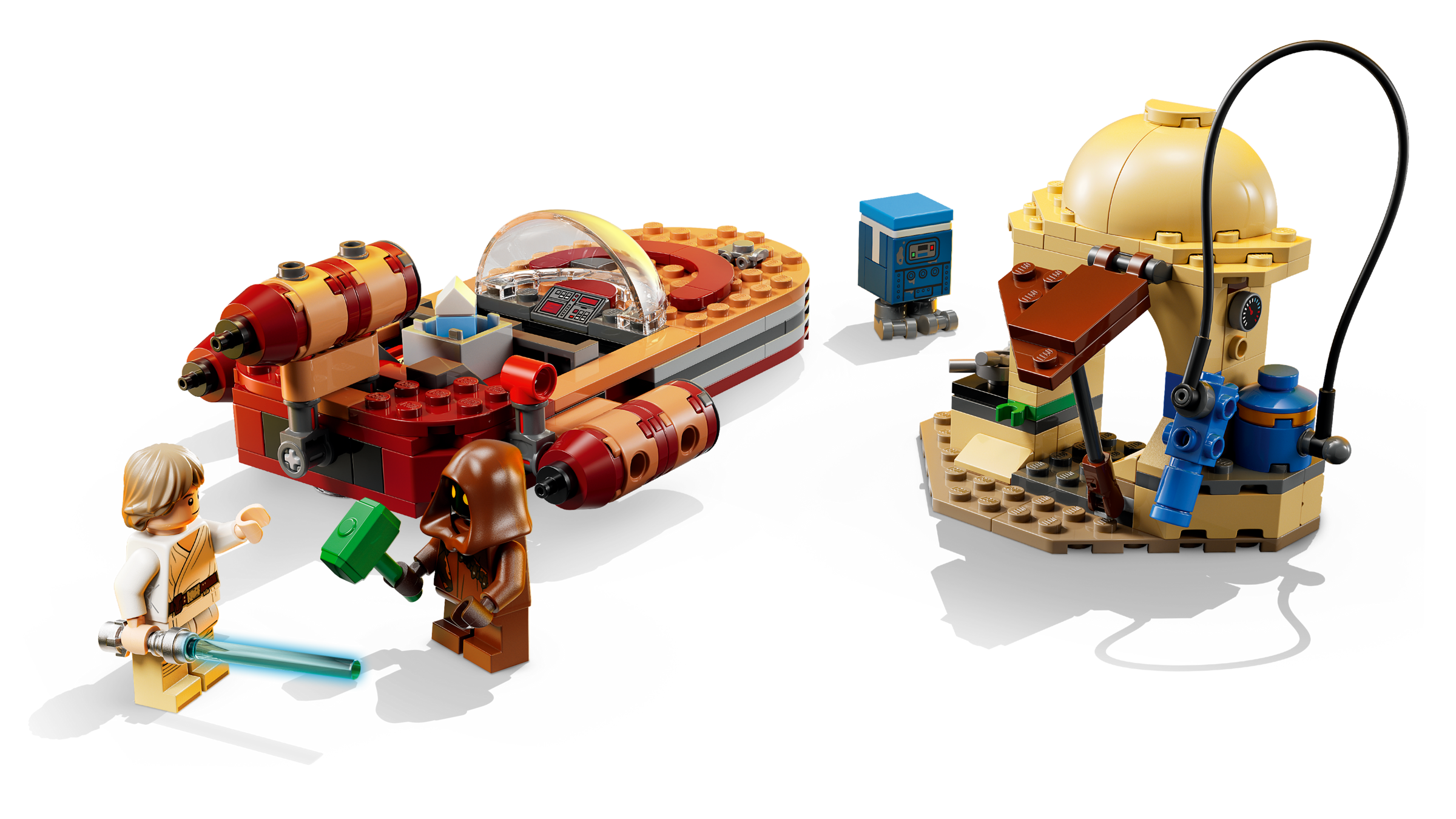 LEGO Star Wars Luke's Landspeeder building toy set 215 pieces, UK version