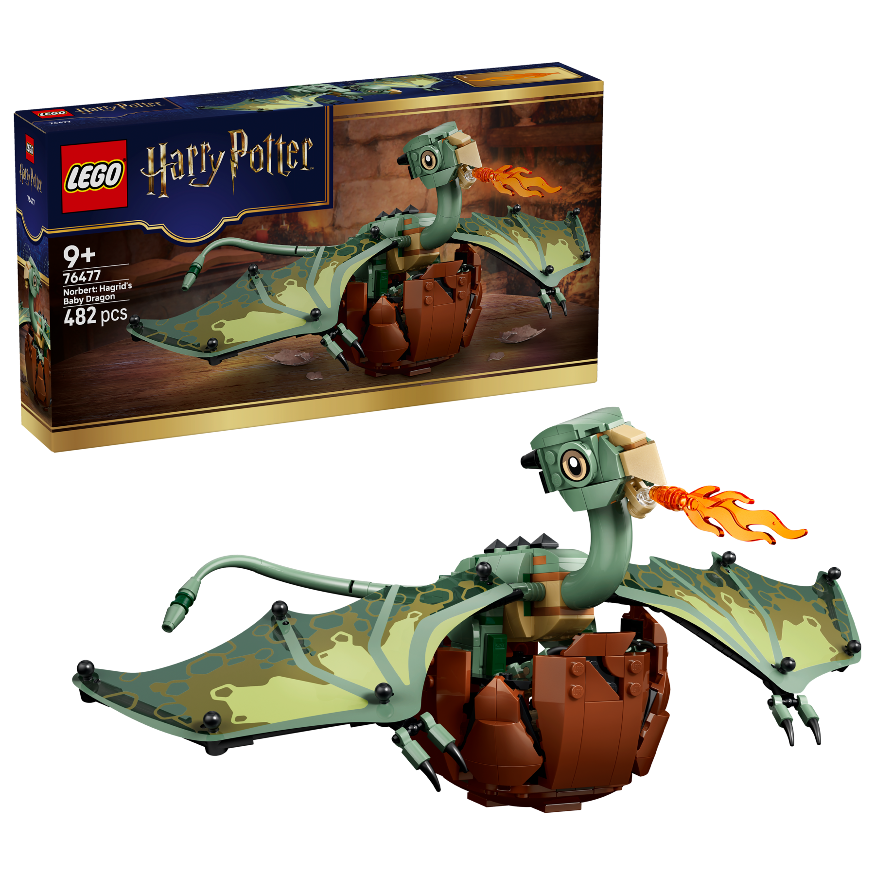 LEGO Norbert baby dragon toy 482-piece set (British brand)