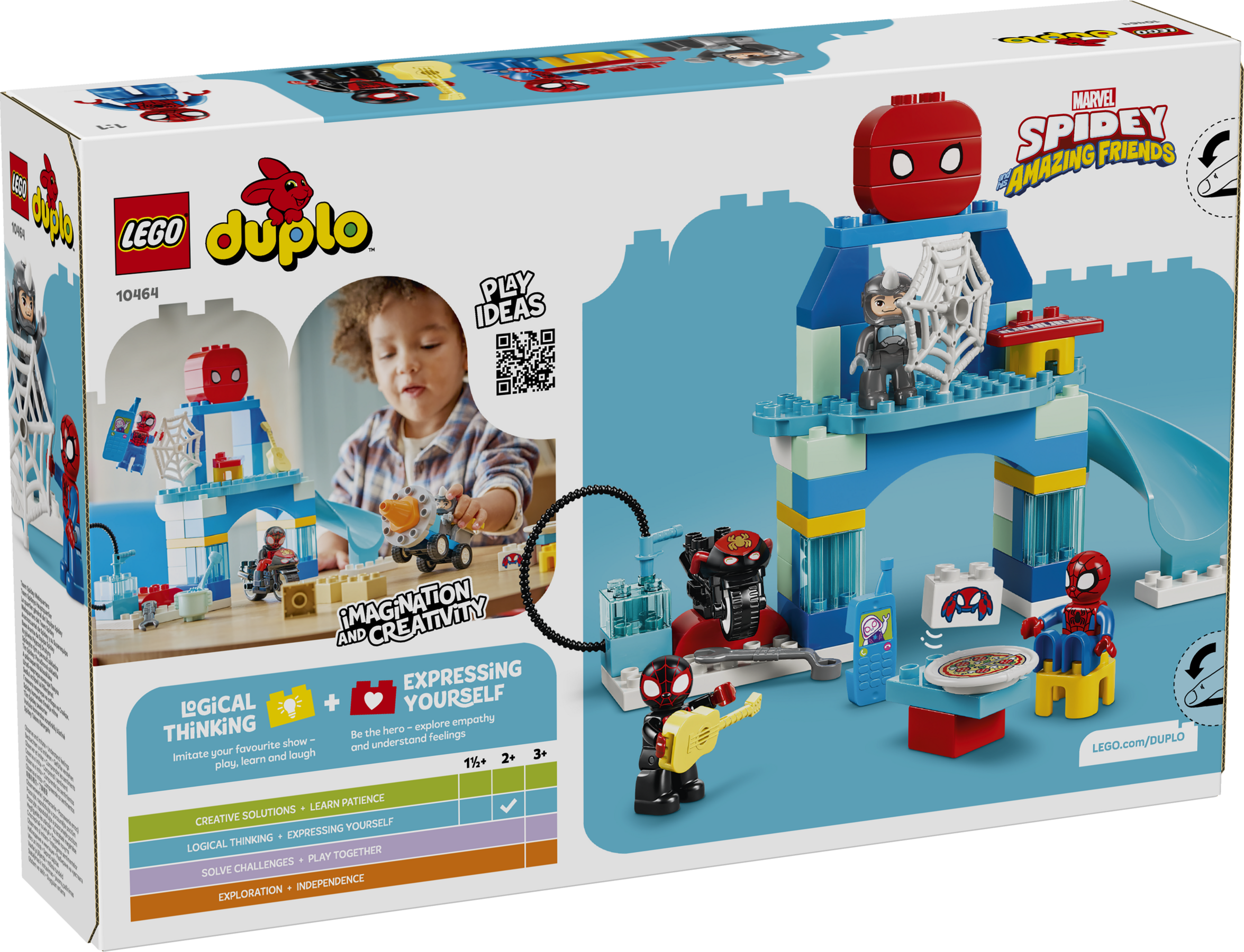 LEGO Duplo Marvel Team Spidey Webquarters building toy set, UK version