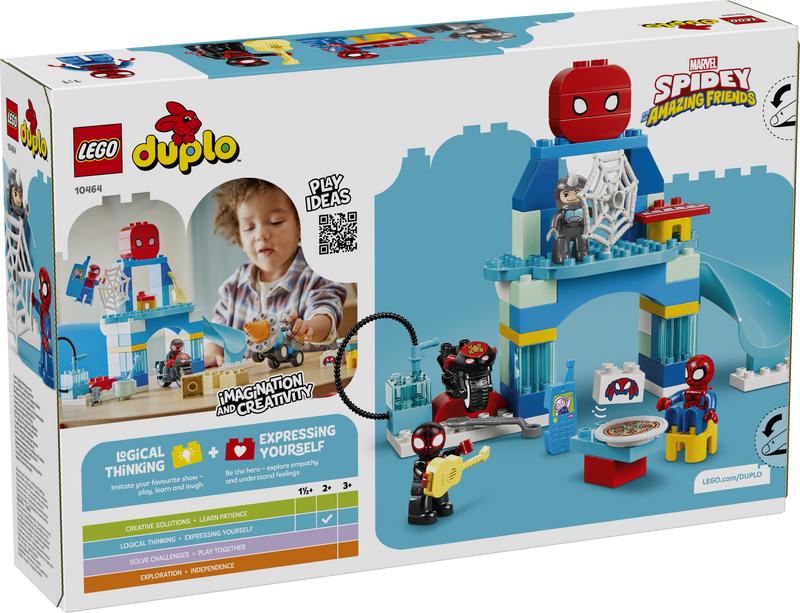 LEGO Duplo Marvel Team Spidey Webquarters building toy set, UK version