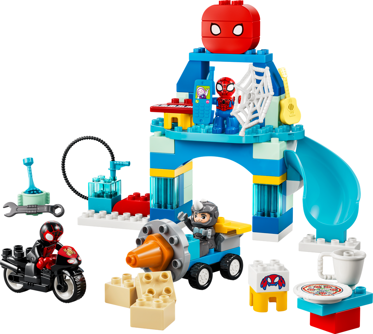 LEGO Duplo Marvel Team Spidey Webquarters building toy set, UK version