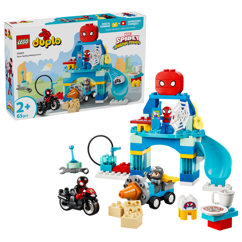 LEGO Duplo Marvel Team Spidey Webquarters building toy set, UK version