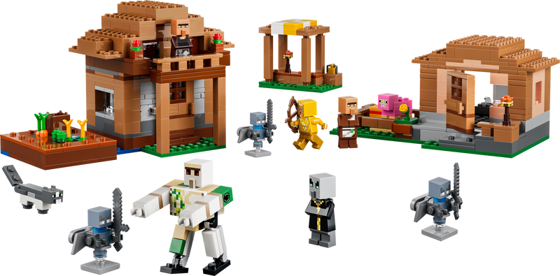 LEGO Minecraft Evoker Village Attack set 607 pieces - British product