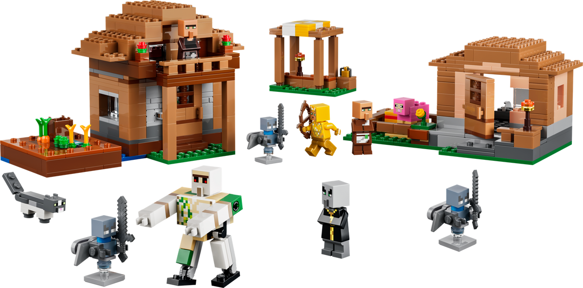 LEGO Minecraft Evoker Village Attack set 607 pieces - British product