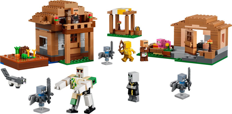 LEGO Minecraft Evoker Village Attack set 607 pieces - British product