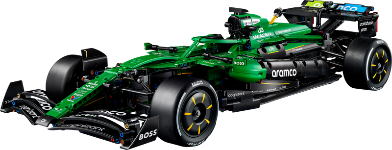 LEGO Technic Aston Martin AMR25 F1 car model 1:8 scale, UK version