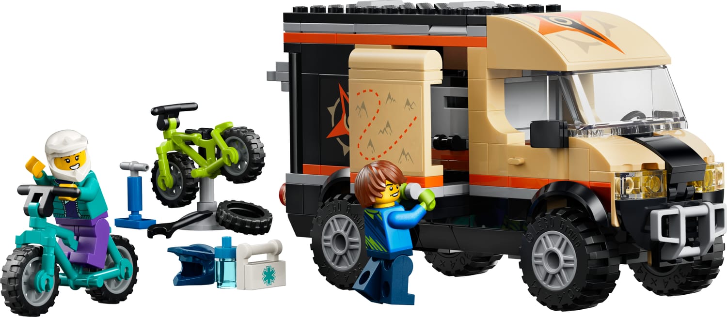 LEGO building set Mountain Bike Adventure Van 260 pieces (British brand)