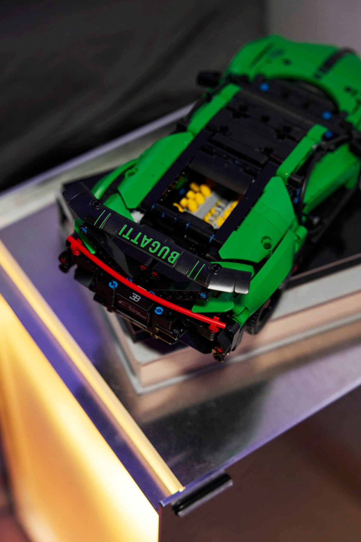 LEGO Technic green Bugatti Chiron Pur Sport hypercar 771 pieces, UK version