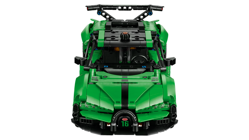 LEGO Technic green Bugatti Chiron Pur Sport hypercar 771 pieces, UK version