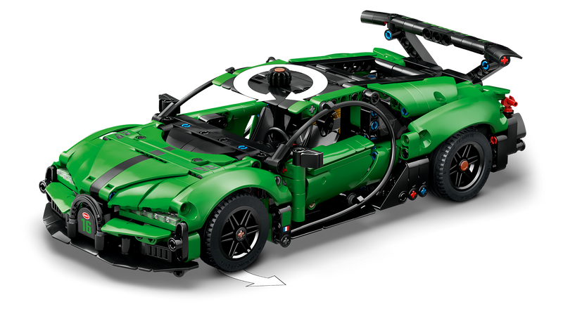 LEGO Technic green Bugatti Chiron Pur Sport hypercar 771 pieces, UK version