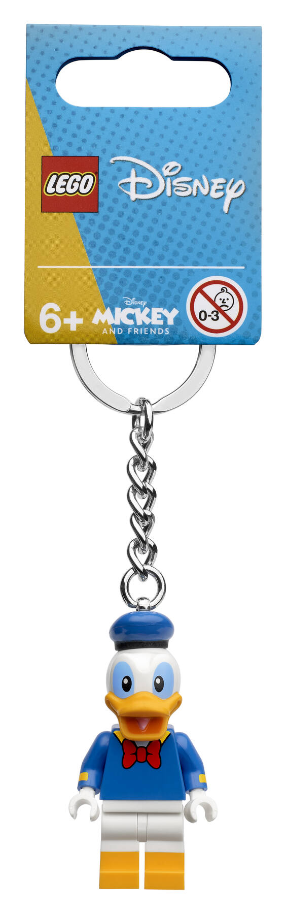 LEGO Donald Duck Keyring Minifigure 9 cm high - British product