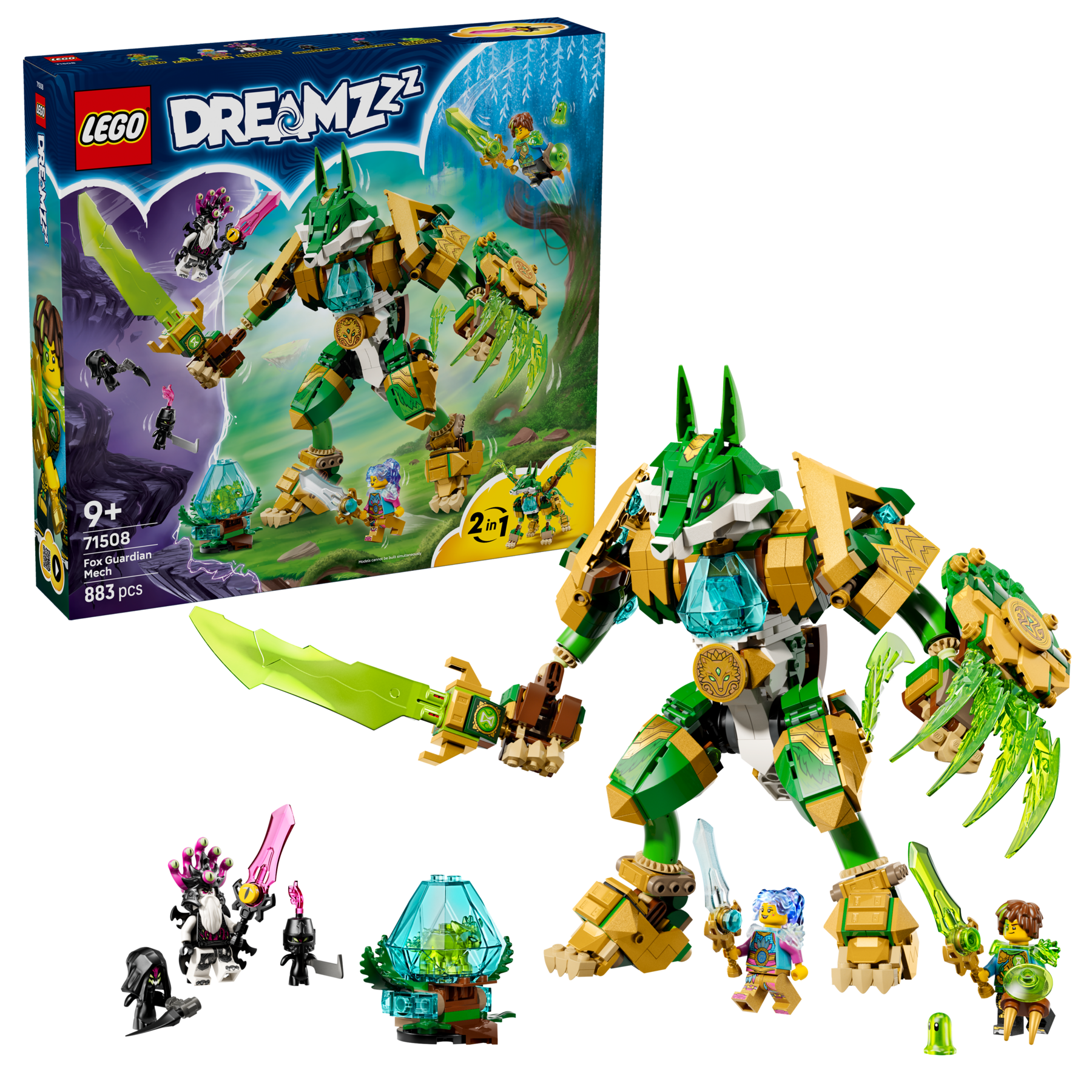 LEGO DREAMZzz Fox Guardian Mech building set, UK version