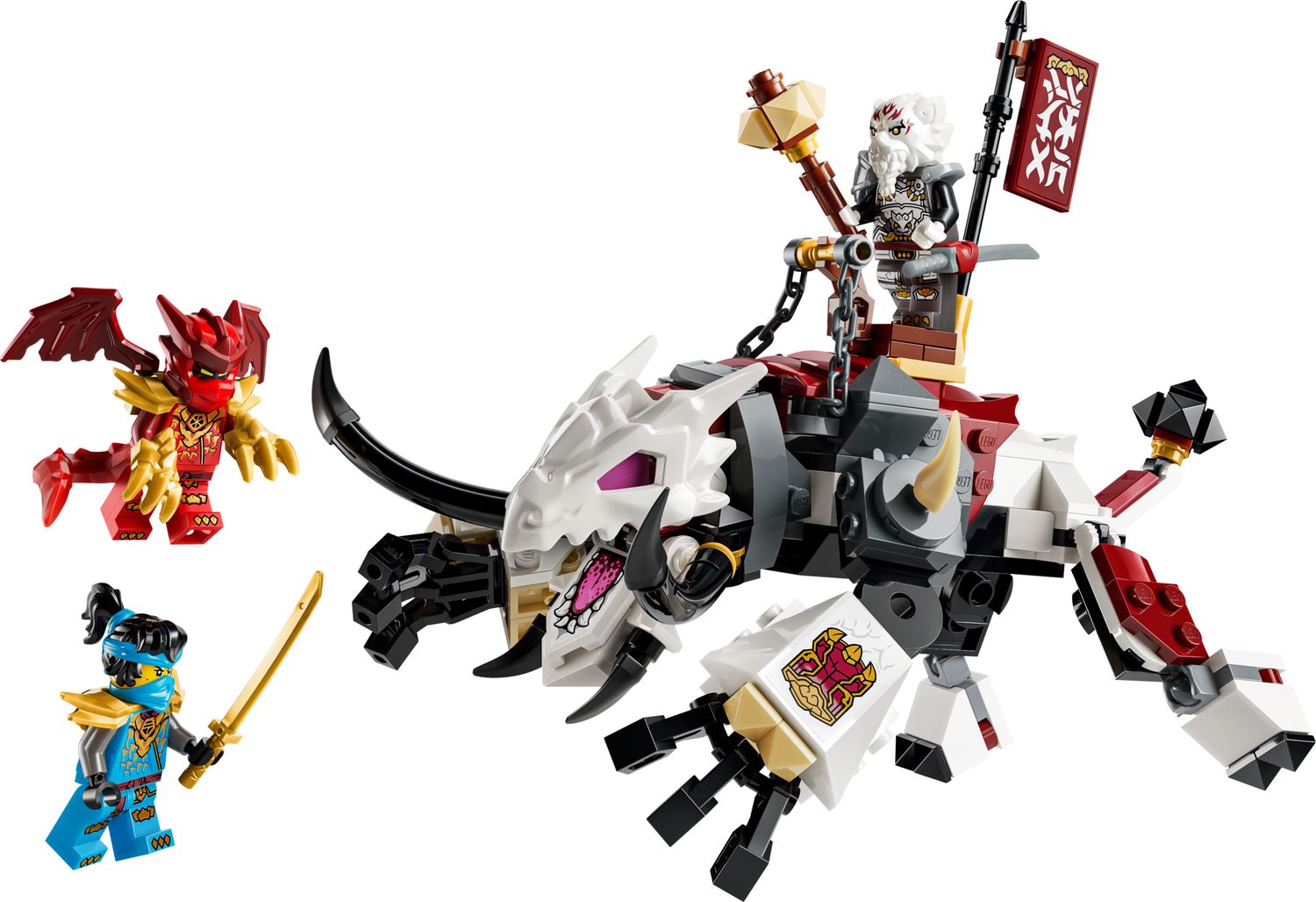 LEGO NINJAGO Zilvar and Grimtak dragon beast building set, imported from the UK