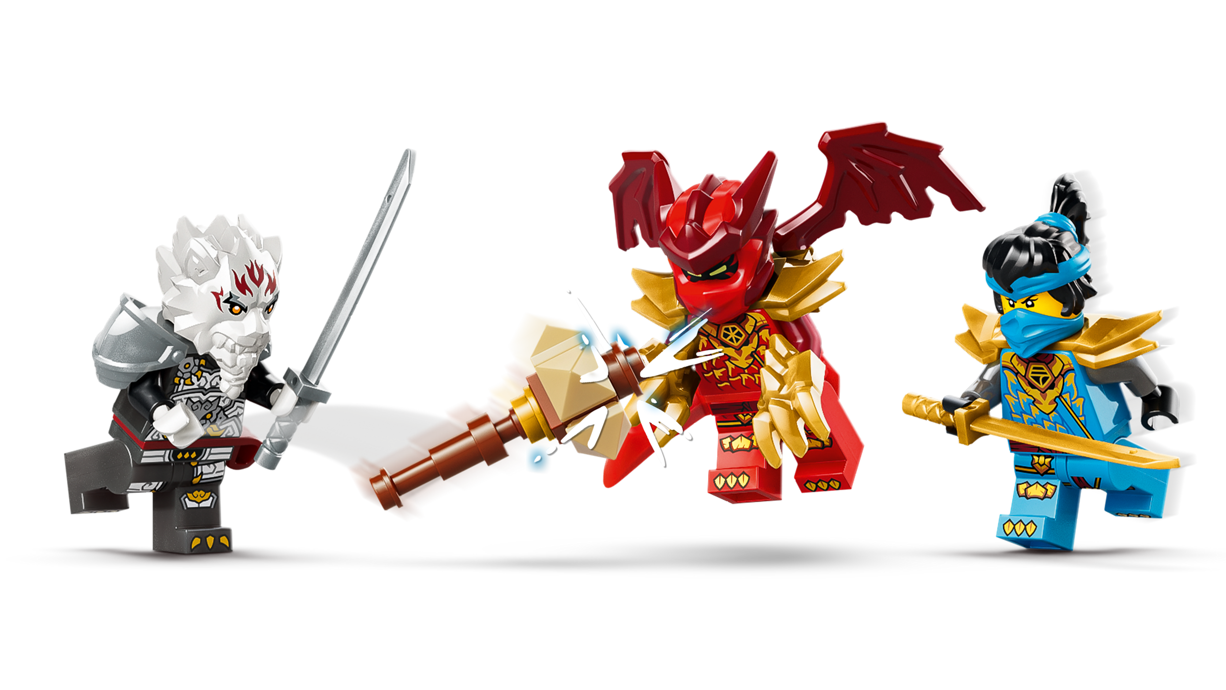 LEGO NINJAGO Zilvar and Grimtak dragon beast building set, imported from the UK