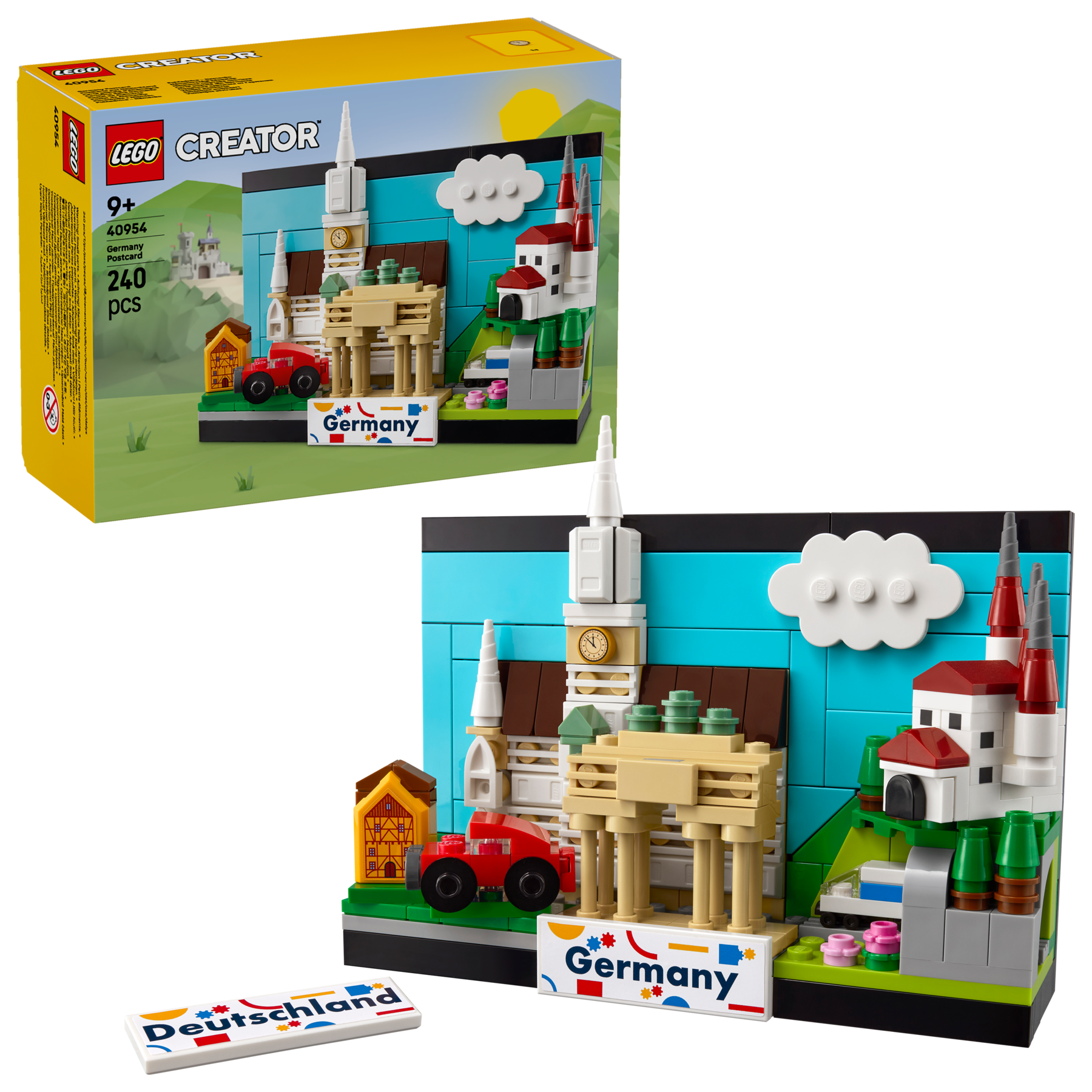 LEGO Germany Postcard building set 240 pieces - British product