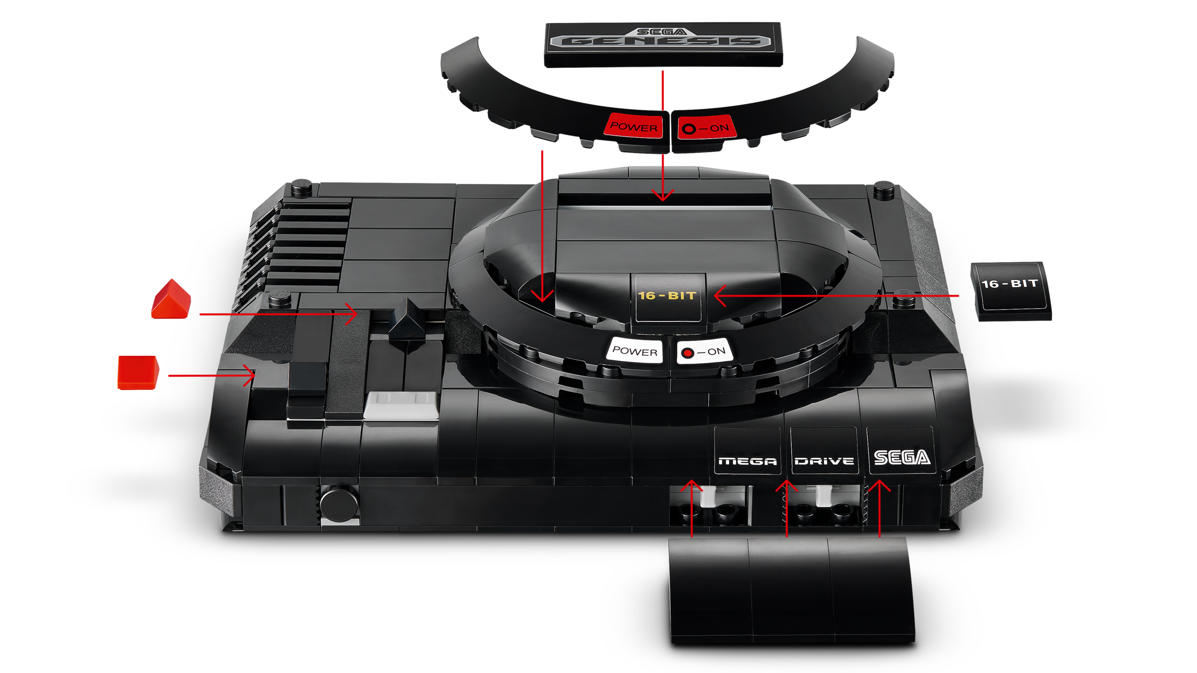 LEGO SEGA Mega Drive console building set 479 pieces - British product