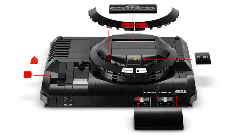 LEGO SEGA Mega Drive console building set 479 pieces - British product