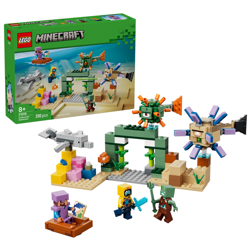LEGO Minecraft Underwater Adventure building set 310 pieces - British product