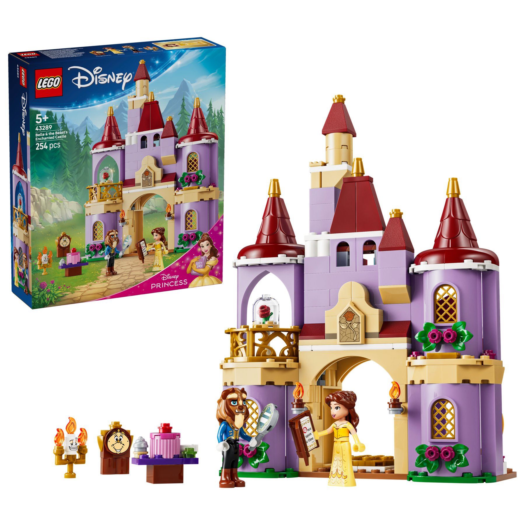 LEGO Disney Belle and the Beast castle set, UK version
